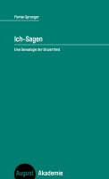 Florian Sprenger stellt sein Buch »Ich-Sagen« vor